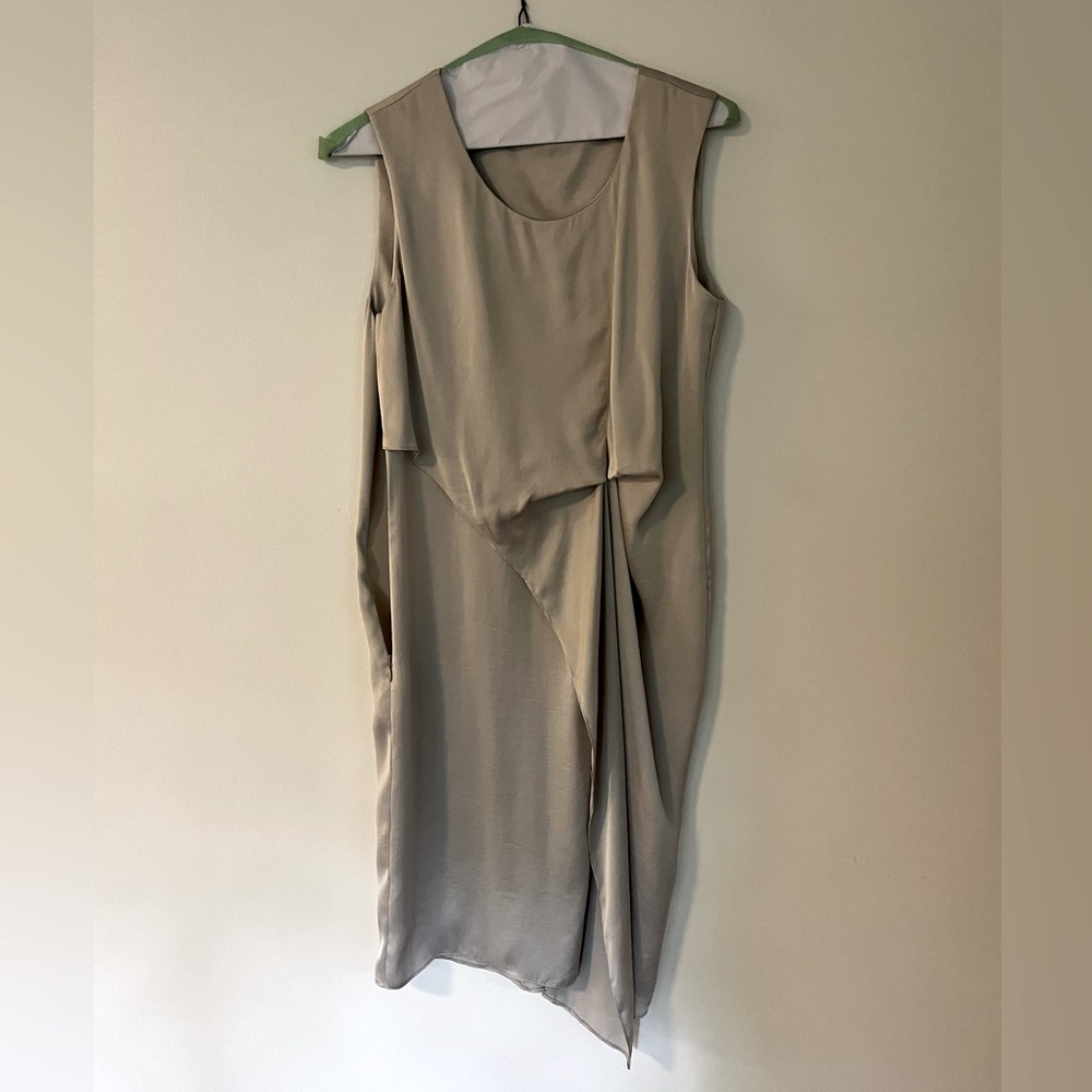 All saints Japanese cloth silver dress